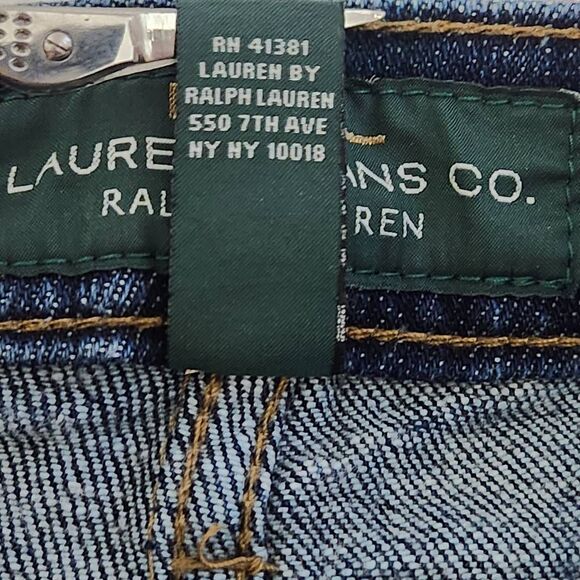 LRL Lauren Jeans Co. Classic Bootcut jeans blue denim size 4 petite - Picture 8 of 9